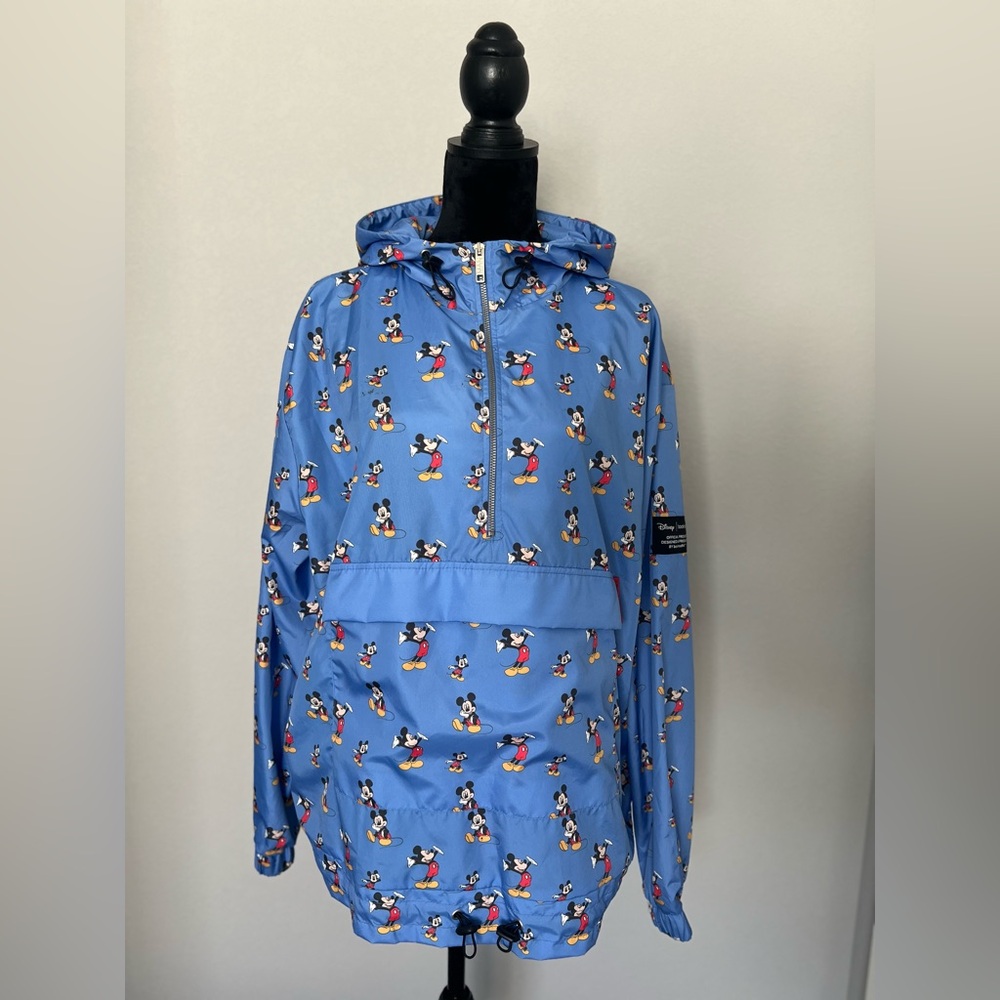 Disney boohoo MAN Mickey Mouse Pullover Windbreaker size XL